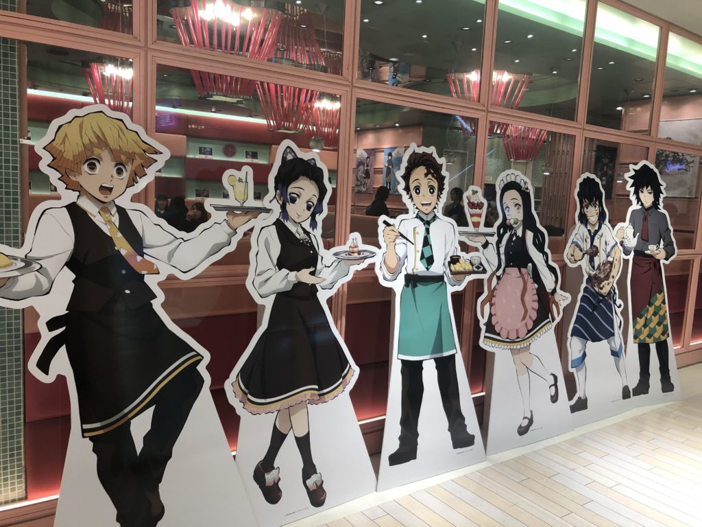 Kimetsu No Yaiba 鬼滅の刃 Theme Corbolation Cafe In Japan Đơn Vị Tổ